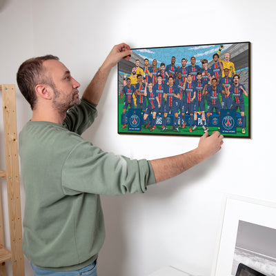 Équipe Paris Saint-Germain® "Triplé Historique" – Puzzle en Bois
