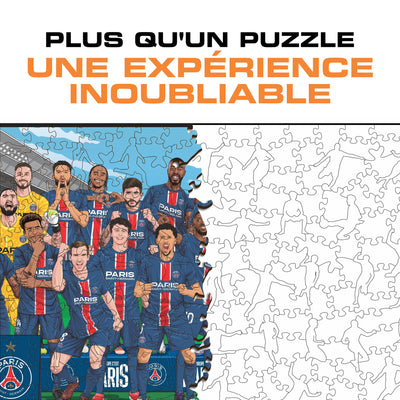 Équipe Paris Saint-Germain® "Triplé Historique" – Puzzle en Bois