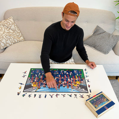 Équipe Paris Saint-Germain® "Triplé Historique" – Puzzle en Bois